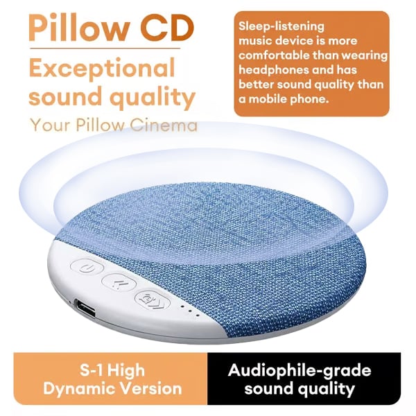 Ultra-Thin Bluetooth Pillow Speaker