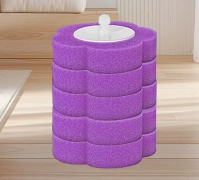 Toilet Scrubber Kit with Self-Cleaning Disposable Pads – No Pre-Rinse, No Mess, No Odor, Simplifies Bathroom Hygiene