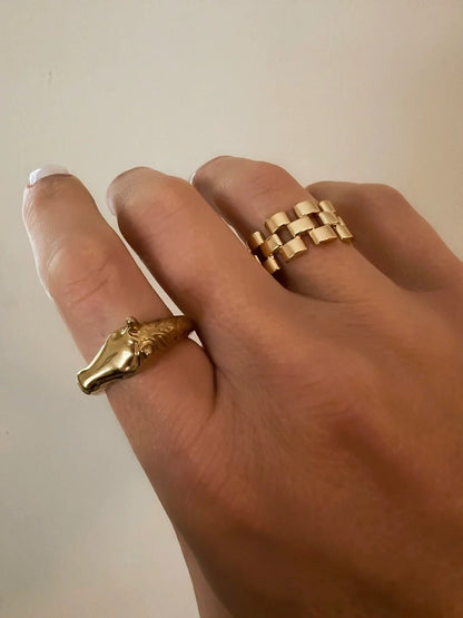 🔥🐴2026 Year of the Horse: Adjustable Steed Ring With Gift Card — Courage & Fortune Always With You