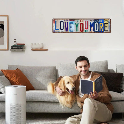 🎁Early Valentine’s Day Sale 50% OFF - ❤️ Love You More Vintage Wall Sign