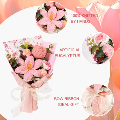 🔥49% OFF🌸 Handmade Crochet Flower Bouquet – Timeless Beauty That Never Fades! 🌷