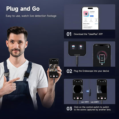 🔥Last Day 49% OFF -  USB Endoscope ( Universal across all platforms )