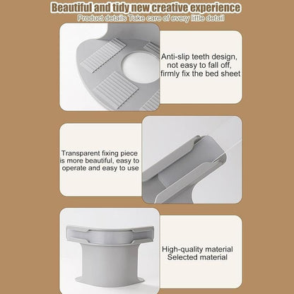 🛏️Bed Sheet Grippers – 4PCS Adjustable Non-Slip Holders for Tight & Neat Bedding