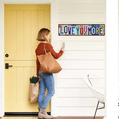🎁Early Valentine’s Day Sale 50% OFF - ❤️ Love You More Vintage Wall Sign