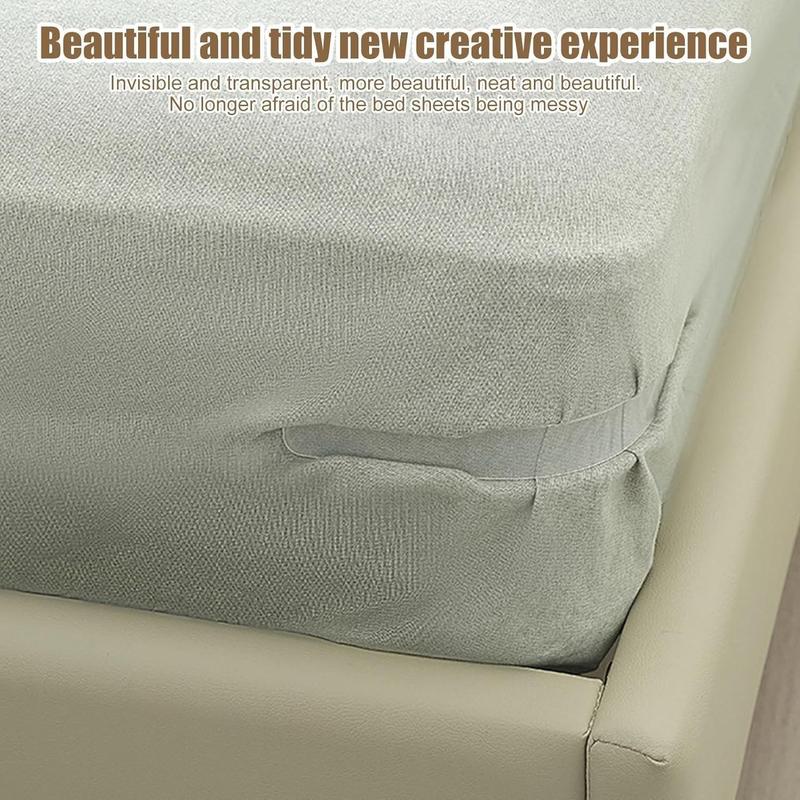 🛏️Bed Sheet Grippers – 4PCS Adjustable Non-Slip Holders for Tight & Neat Bedding