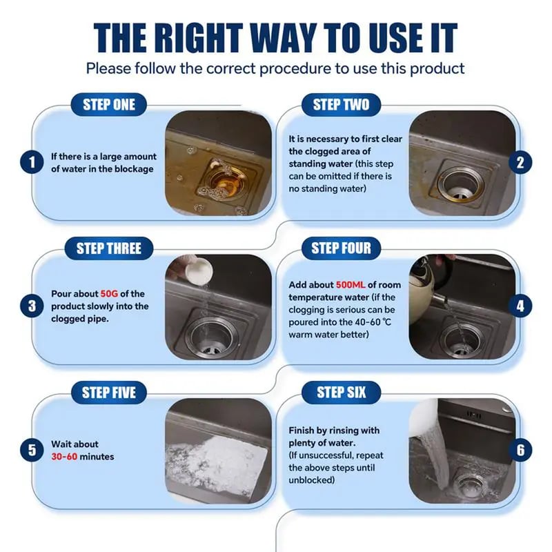 ⏰Buy 1 Get 1 Free Today Only!🔥🚰 WRLD Tornado Drain Cleaner | Dissolves 200+ Clogs & Kills 99% Bacteria 🔥