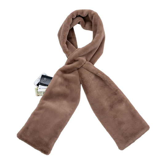 🔥LAST DAY 50% OFF-🧣Faux Fur Scarf With Hidden Zipper Pocket