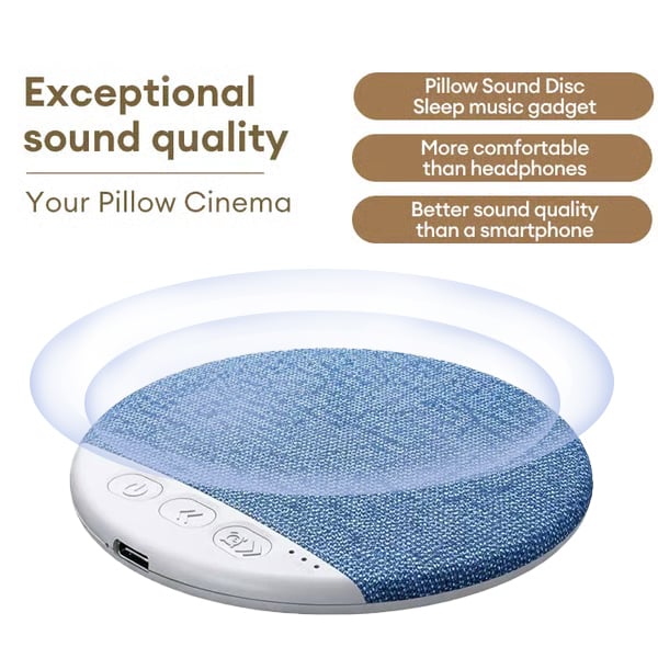 Ultra-Thin Bluetooth Pillow Speaker