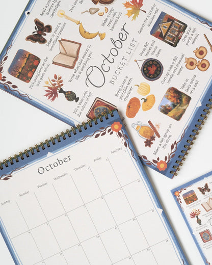 ✨2026 Bucket List Spiral Calendar: Slow Down & Savor the Seasons📅