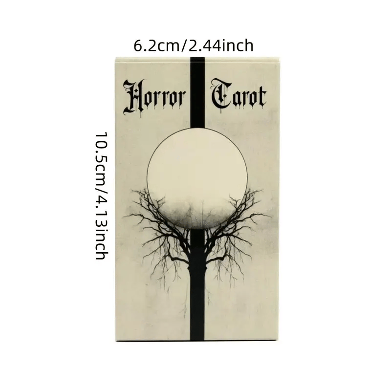🔥Last Day 49% OFF - 🖤Horror Tarot Card Deck: Spooky, Stylish 78-Card Set 🎴👻