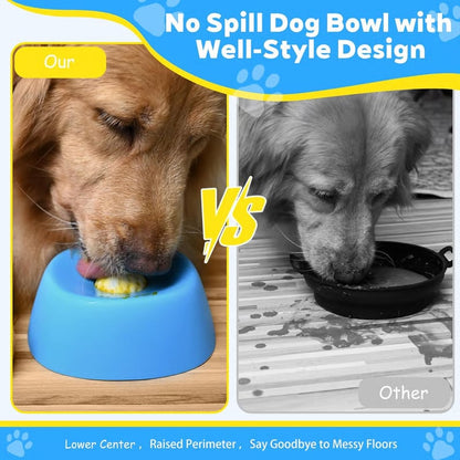 🔥Slow Feeder Dog Bowls for Liquid Treat, Anti-Slip[Entertained Ball-in] Bone Broth Dog Lick Bowl