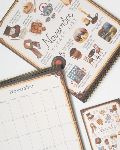 ✨2026 Bucket List Spiral Calendar: Slow Down & Savor the Seasons📅