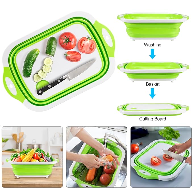 🔥🌡️Last Day Promotion 50% Off🍗🥗BBQ & Meal Prep Tub | Collapsible Prep Tub🍖🏕️