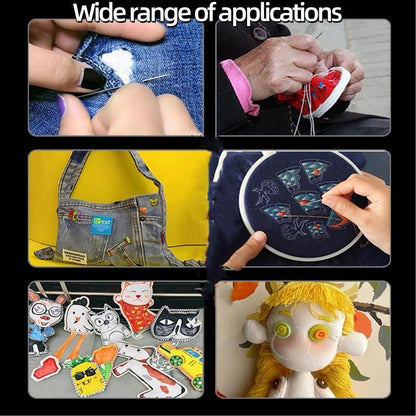 🔥LAST DAY SALE 49% OFF - 🧵34PCS Big Eye Steel Needles Set ✨Long & Thin Handmade Quilting & Sewing Needles Kit for DIY Sewing Projects