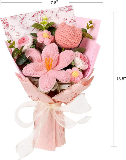🔥49% OFF🌸 Handmade Crochet Flower Bouquet – Timeless Beauty That Never Fades! 🌷