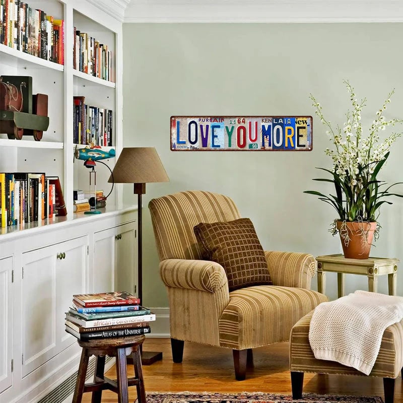🎁Early Valentine’s Day Sale 50% OFF - ❤️ Love You More Vintage Wall Sign