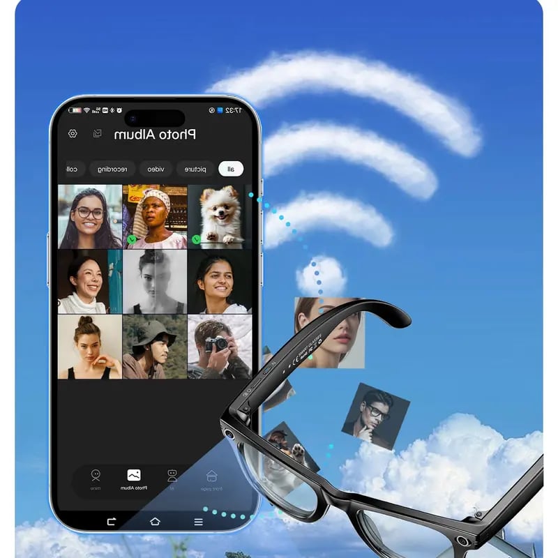 👓Smart AI Translation Camera Bluetooth Glasses—8 MP Pixels, 160+ Languages, Real-Time Translation