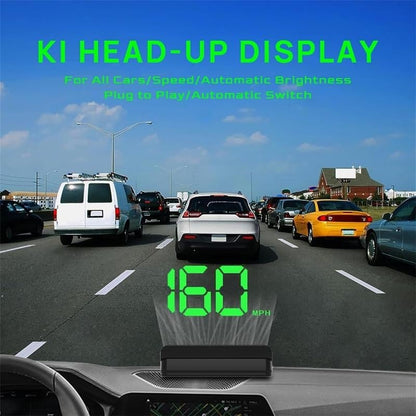 🚗 Head-Up Display Car GPS Digital Speedometer – HUD for Cars, Trucks & Motorcycles