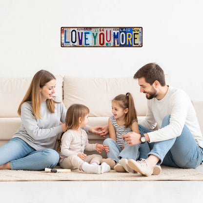 🎁Early Valentine’s Day Sale 50% OFF - ❤️ Love You More Vintage Wall Sign