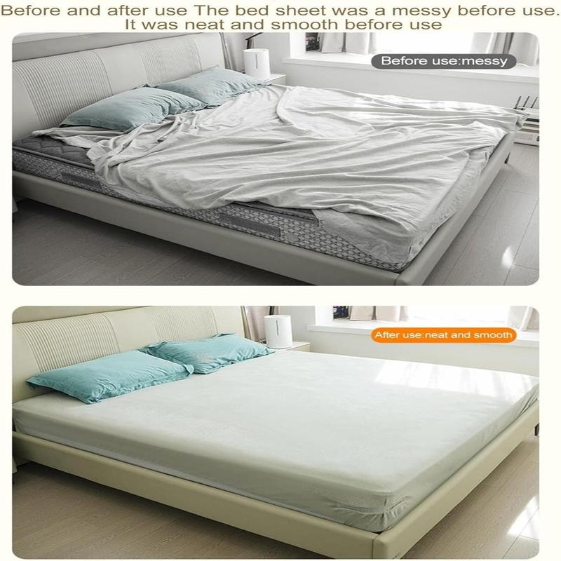 🛏️Bed Sheet Grippers – 4PCS Adjustable Non-Slip Holders for Tight & Neat Bedding