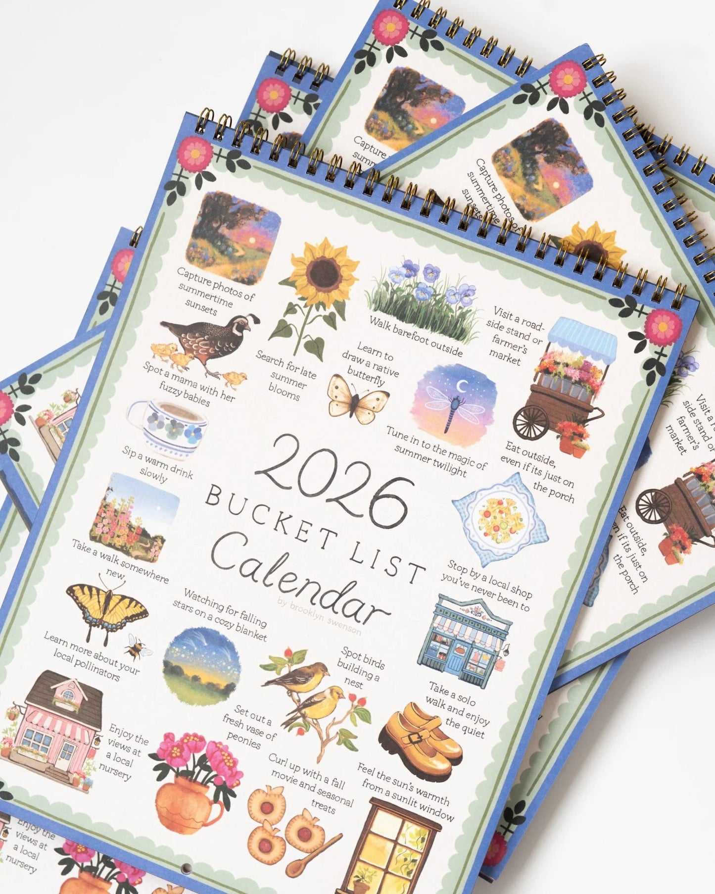 ✨2026 Bucket List Spiral Calendar: Slow Down & Savor the Seasons📅