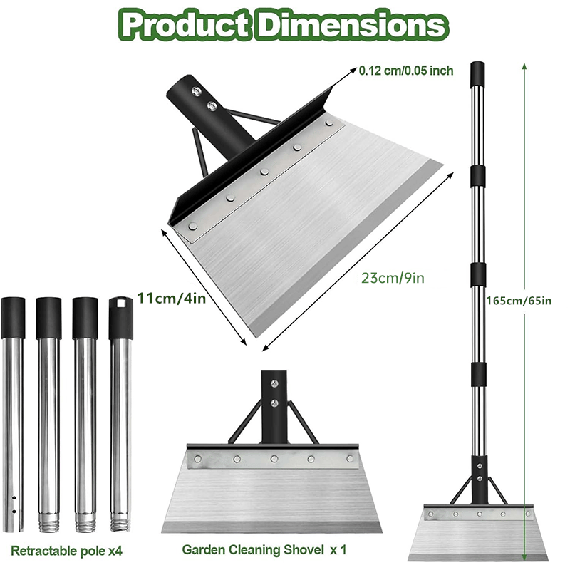Heavy-Duty Multi-Purpose Garden Scraper & Ice Breaker