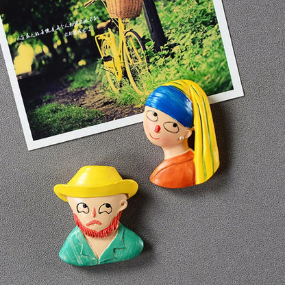 🎨 3D Fridge Magnets Featuring World-Famous Paintings 🖼️✨