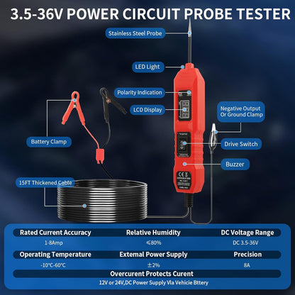 ✨Last Day 49% OFF -⚡3.5-36V Power Circuit Probe Tester