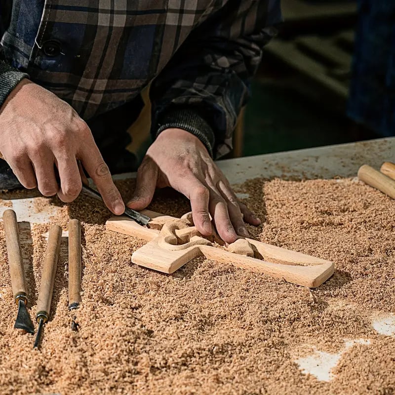 🔥Last Day Special Sale 60% OFF-❤️Intertwined Hearts Wooden Cross