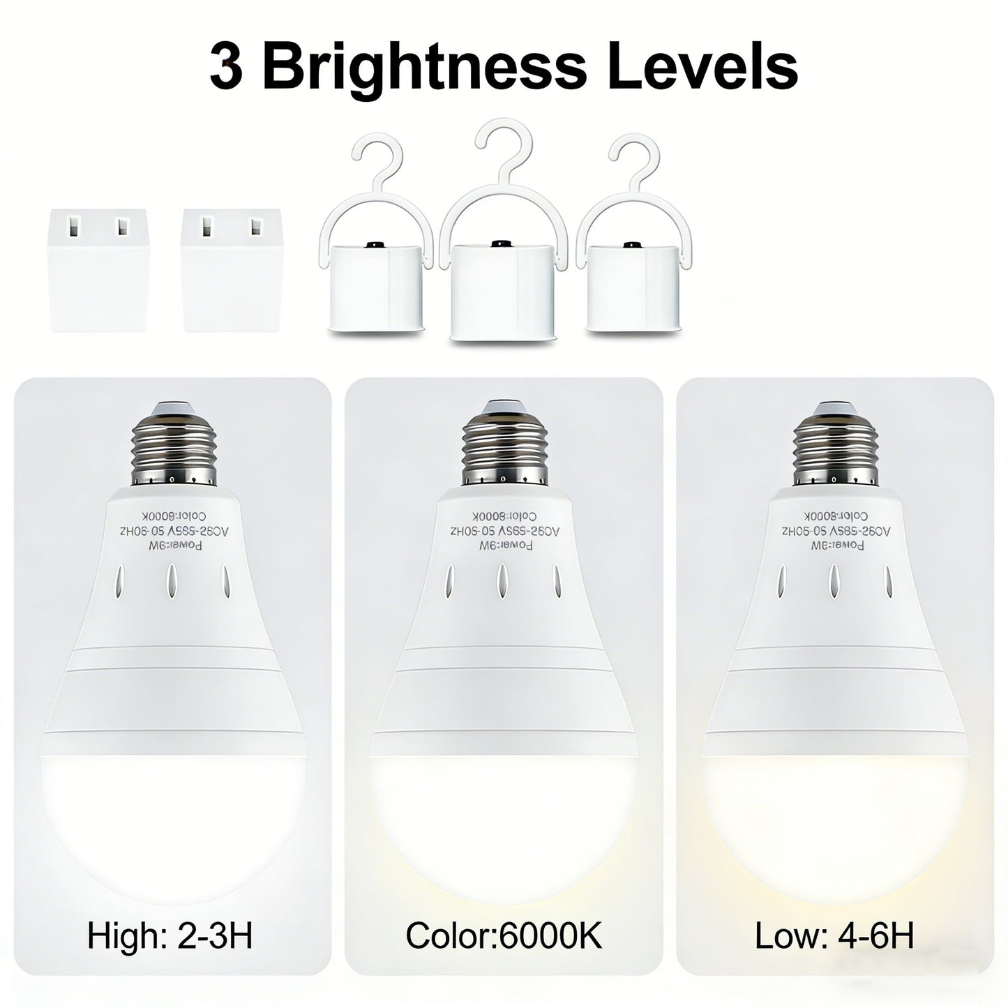 🔥Hot Sale 50% off-3-Pack / 6-Pack Rechargeable Emergency Light Bulbs 💡