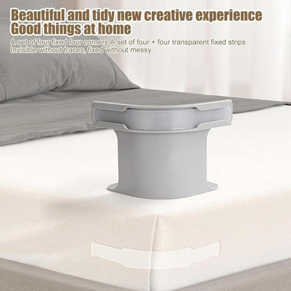 🛏️Bed Sheet Grippers – 4PCS Adjustable Non-Slip Holders for Tight & Neat Bedding