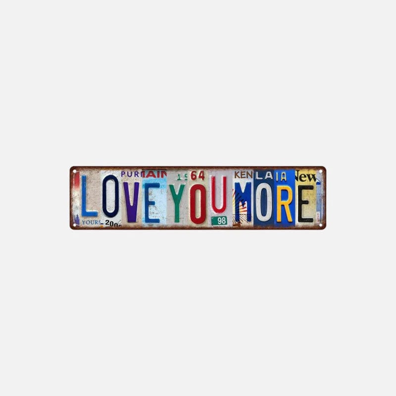 🎁Early Valentine’s Day Sale 50% OFF - ❤️ Love You More Vintage Wall Sign