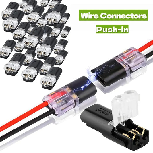 🔥LAST DAY 49% OFF - 🛠️💥Double-Wire Plug-in Connector Led Light Strip Connectors 2 Pin