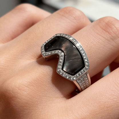 🔥Last Day 50% OFF - ✨Ski Goggle Shaped Adjustable Ring - Unique Winter Sports Jewelry for Ski Enthusiasts