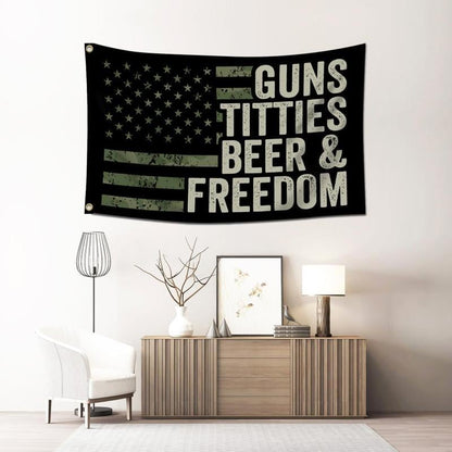 American Flag Pattern Garden Flag without Flagpole