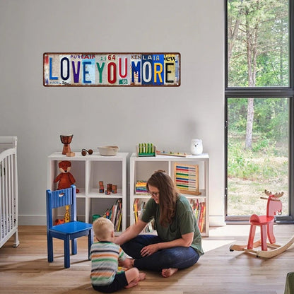 🎁Early Valentine’s Day Sale 50% OFF - ❤️ Love You More Vintage Wall Sign