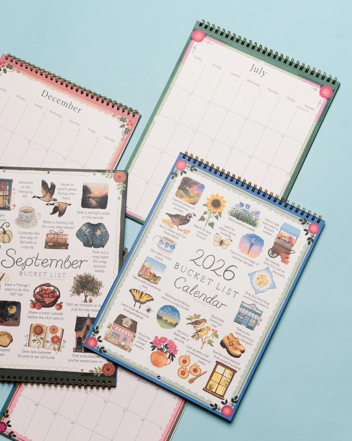 ✨2026 Bucket List Spiral Calendar: Slow Down & Savor the Seasons📅