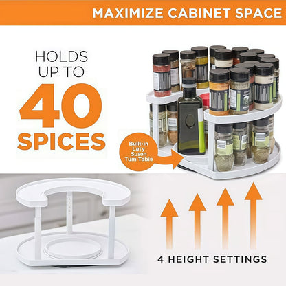 🔄 Dual Spin Lazy Susan Organizer