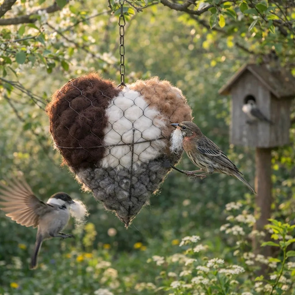 🔥LAST DAY 60% OFF - ☁ Handmade Alpaca Fiber Bird Nesting Heart 🏡 Buy 2 Free Shipping 💕