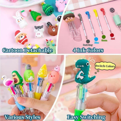 💖20Pcs Mini Multicolor Pens in One 4-in-1 Cute Pens Bulk for Kids
