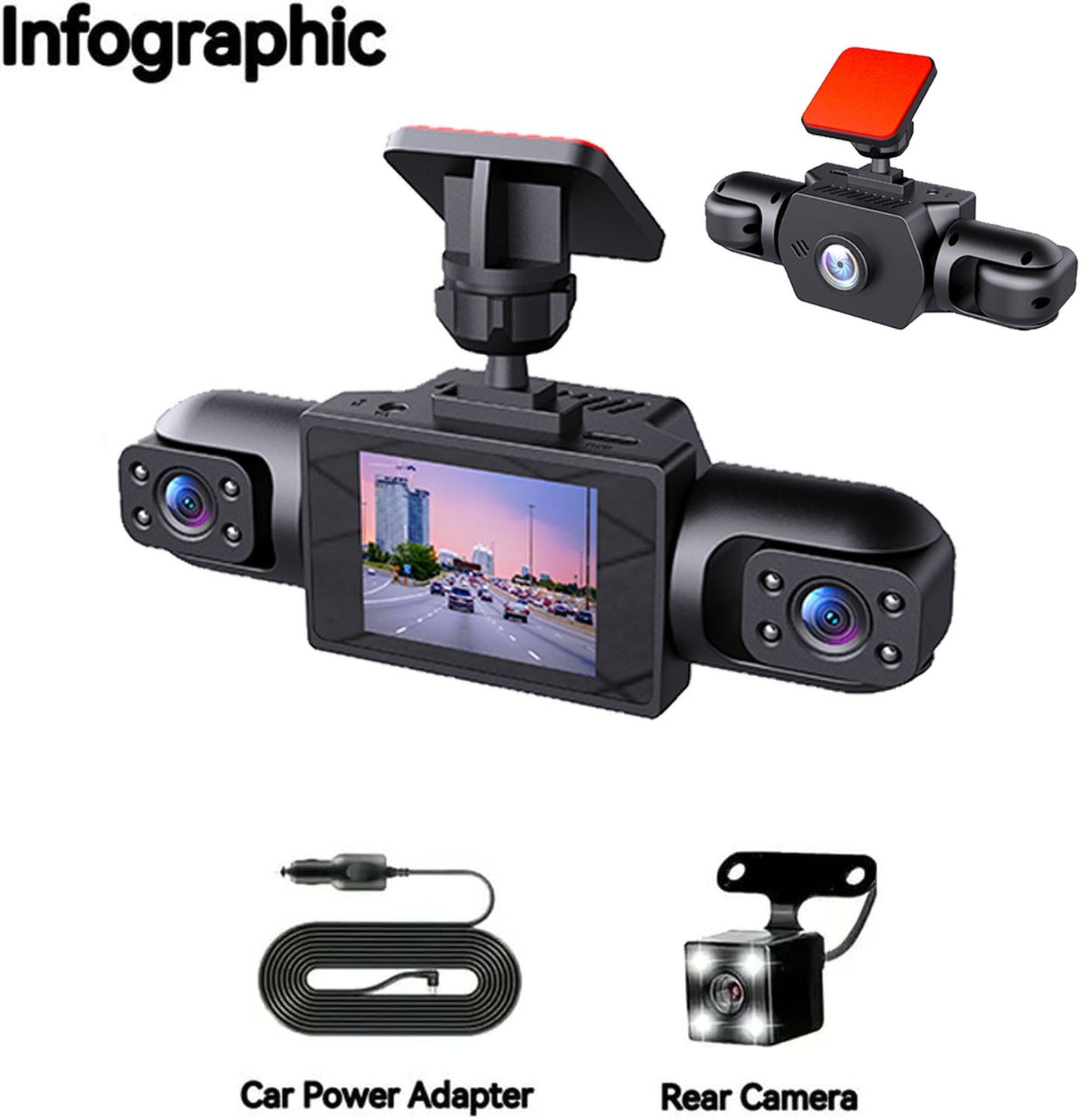 ⚡Flash Sale🔥 50K+ SOLD! Almost Gone - Full View Car Dashcam System