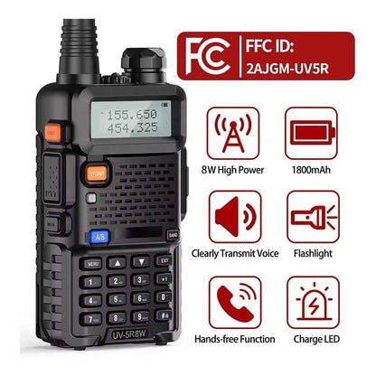 📻✨UV-5R Dual Band Ham Radio – Stay Connected Anywhere! 🌍🚶‍♂️