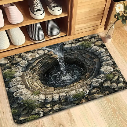 Visual Illusion Endless Abyss Pattern HD Printed Non-Slip Doormat