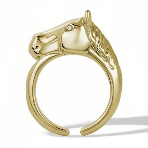 🔥🐴2026 Year of the Horse: Adjustable Steed Ring With Gift Card — Courage & Fortune Always With You