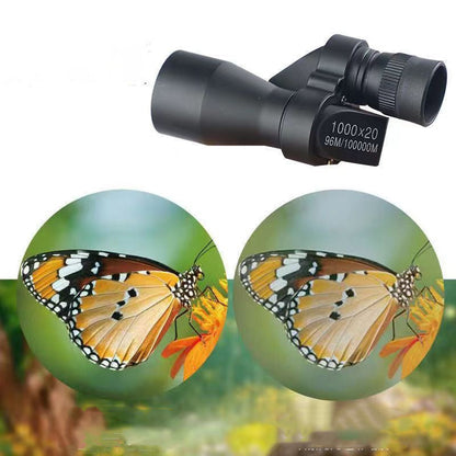 🔭 Mini Pocket Binoculars (1000x20): Pocket-Large + Smartphone Clip – Perfect for Outdoor Explorations (For All Ages!)
