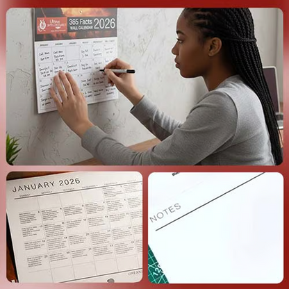 🔥🏡New Year Hot Sale 50% OFF✨💗2026 Power to the People 365 Facts Calendar📅